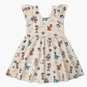 Monica and Andy Dress with Toy Story Characters